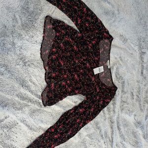 American Eagle floral blouse S